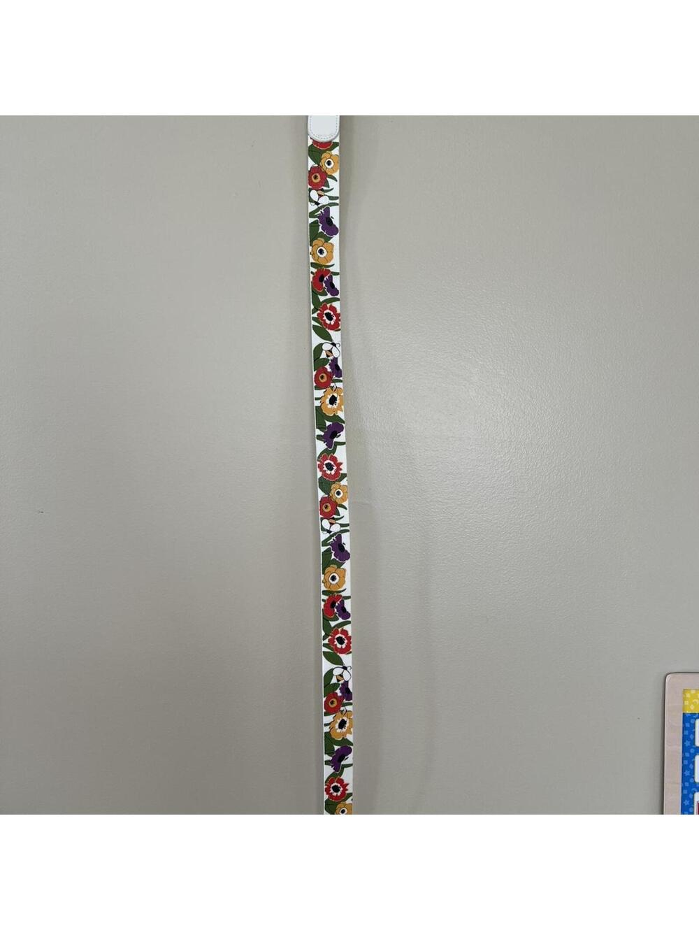 Relic White Floral Double Ring Floral Belt Women's Size S/M